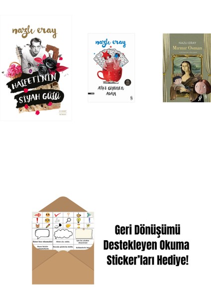 Halfeti’nin Siyah Gülü + Aşkı Giyinen Adam + Mırmır Osman + Okuma Sticker'ları
