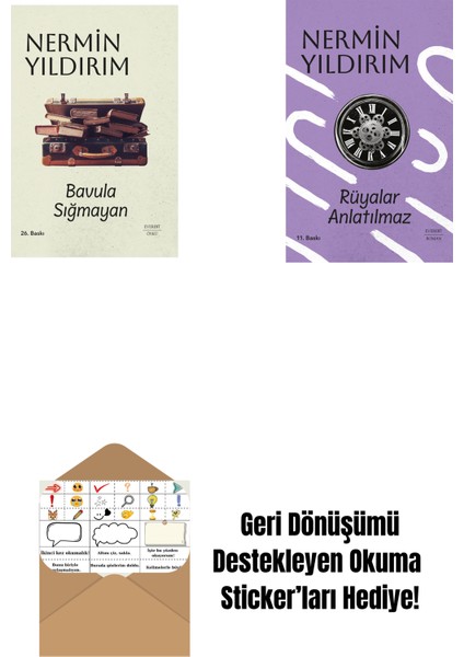 Bavula Sığmayan (Ciltli) + Rüyalar Anlatılmaz (Ciltli) + Okuma Sticker'ları