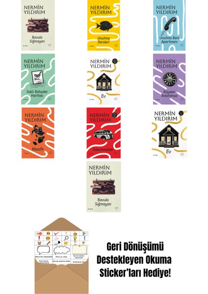 Nermin Yıldırım 10 Kitap Set + Okuma Sticker'ları