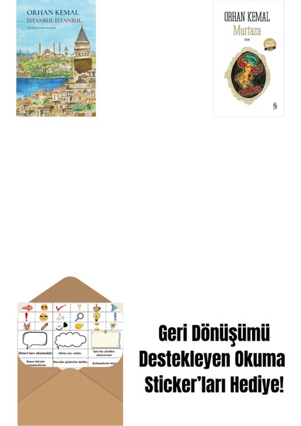 Istanbul Istanbul (Ciltli) + Murtaza (Midi Boy) + Okuma Sticker'ları
