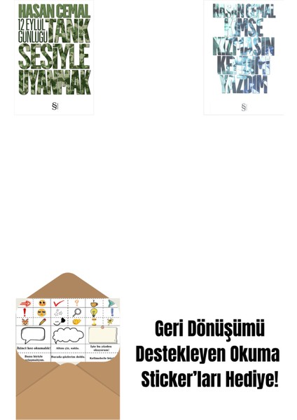 Tank Sesiyle Uyanmak + Kimse Kızmasın Kendimi Yazdım + Okuma Sticker'ları