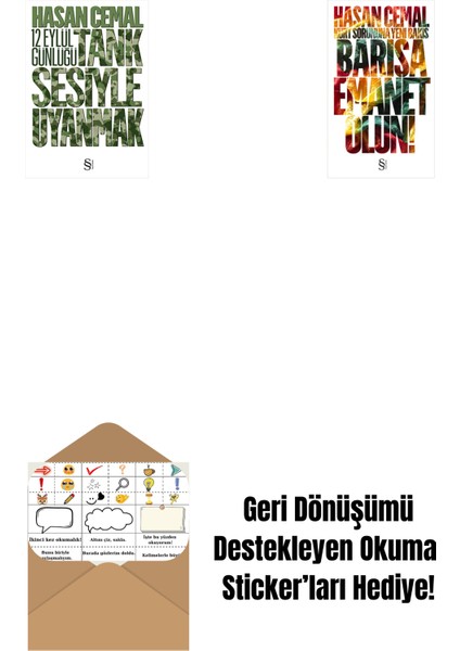 Tank Sesiyle Uyanmak + Barışa Emanet Olun + Okuma Sticker'ları