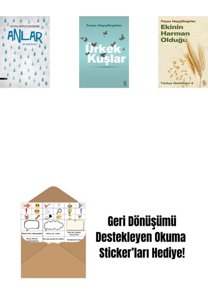 Anlar + Ürkek Kuşlar + Ekinin Harman Olduğu + Okuma Sticker'ları