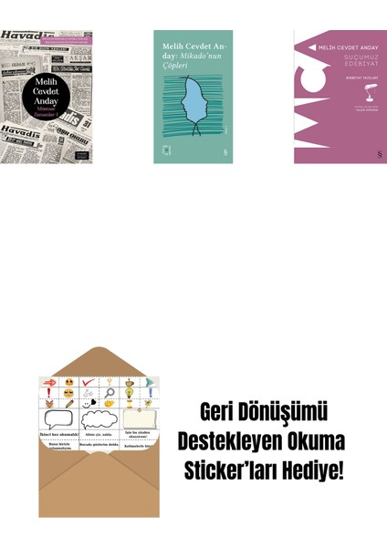 Müstear Zamanlar - 1 + Everest Açıkhava 3 - Mikado’nun Çöpleri + Suçumuz Edebiyat + Okuma Sticker'ları