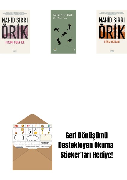 Tersine Giden Yol + Everest Açıkhava 29 - Kedilere Dair + Resim Yazıları + Okuma Sticker'ları