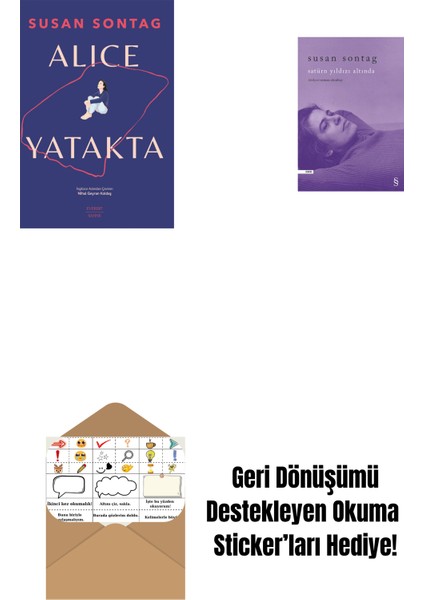 Alice Yatakta + Satürn Yıldızı Altında + Okuma Sticker'ları