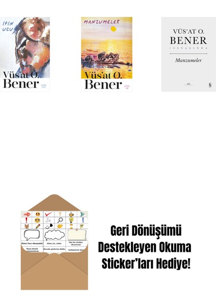 Ipin Ucu + Manzumeler + Manzumeler (Ciltli) + Okuma Sticker'ları