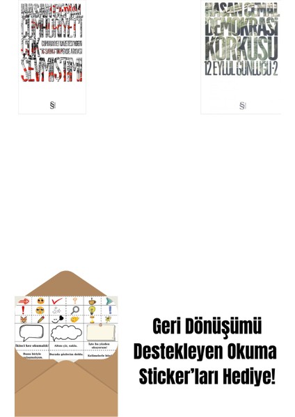 Cumhuriyet'i Çok Sevmiştim ! + Demokrasi Korkusu + Okuma Sticker'ları
