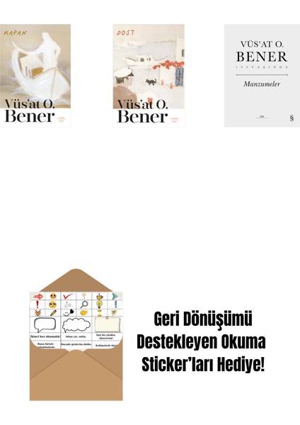 Kapan + Dost + Manzumeler (Ciltli) + Okuma Sticker'ları