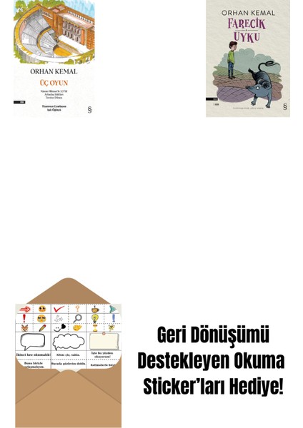 Üç Oyun + Farecik Uyku + Okuma Sticker'ları