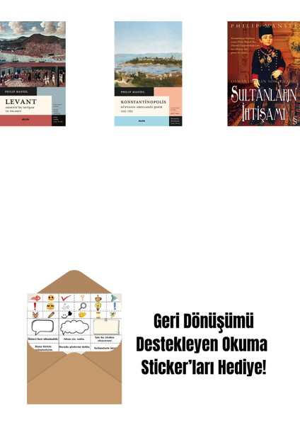Levant - Akdeniz’de Ihtişam ve Felaket + Konstantinopolis + Sultanların Ihtişamı + Okuma Sticker'ları