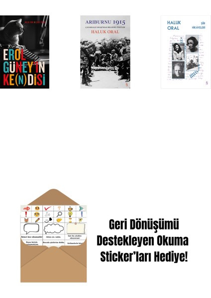 Erol Güney’in Ke(N)Disi + Arıburnu 1915 + Şiir Hikâyeleri + Okuma Sticker'ları