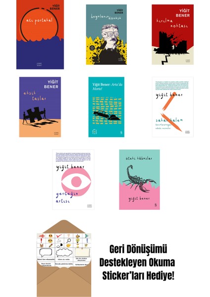 Yiğit Bener 8 Kitap Set + Okuma Sticker'ları
