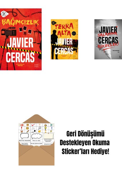 Bağımsızlık + Terra Alta + Salamina Askerleri (Ciltli) + Okuma Sticker'ları