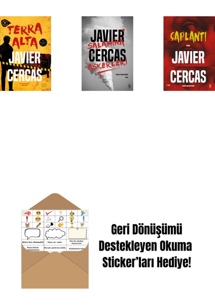 Terra Alta + Salamina Askerleri (Ciltli) + Saplantı + Okuma Sticker'ları