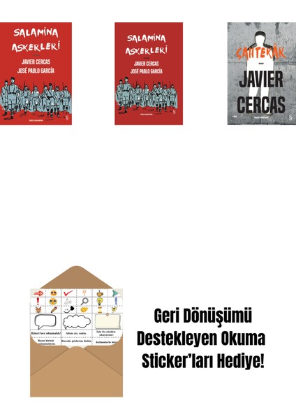Salamina Askerleri (Çizgi Roman) + Salamina Askerleri (Çizgi Roman - Ciltli) + Sahtekâr + Okuma Sticker'ları