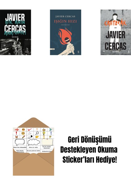 Bir Anın Anatomisi + Işığın Hızı + Sahtekâr + Okuma Sticker'ları