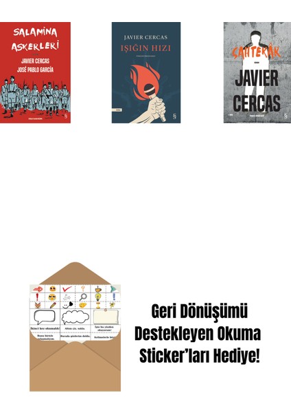 Salamina Askerleri (Çizgi Roman) + Işığın Hızı + Sahtekâr + Okuma Sticker'ları