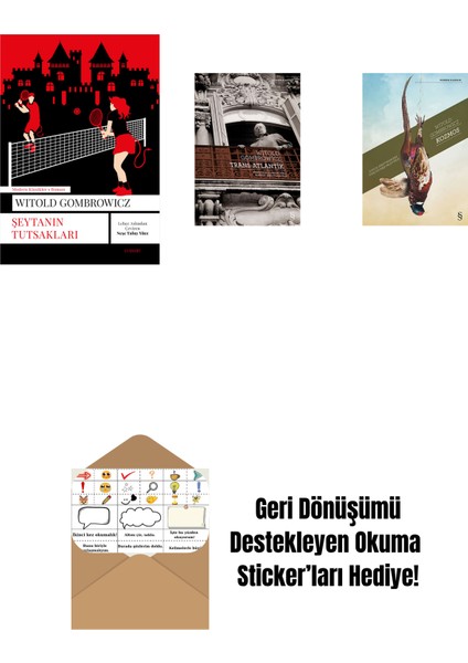 Şeytanın Tutsakları + Trans-Atlantik + Kozmos + Okuma Sticker'ları