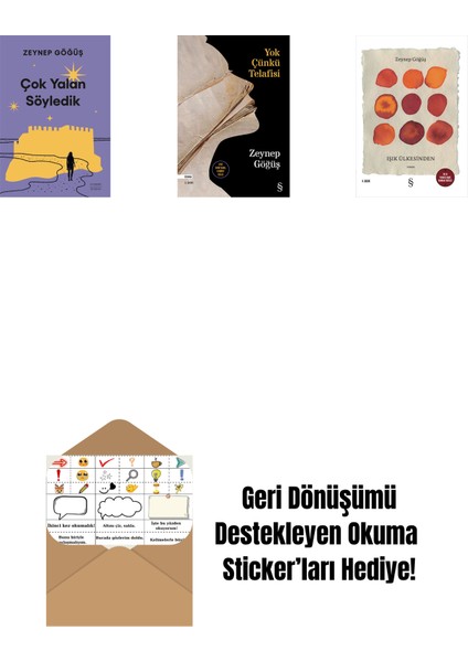 Çok Yalan Söyledik + Yok Çünkü Telafisi + Işık Ülkesinden + Okuma Sticker'ları