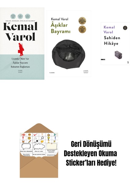 Aşklar, Hevesler, Ayrılıklar Üçlemesi (Ciltli) + Âşıklar Bayramı + Sahiden Hikâye + Okuma Sticker'ları