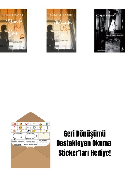 Aklımda Hep Sen (Midi Boy) + Aklımda Hep Sen + Music By My Bedside + Okuma Sticker'ları