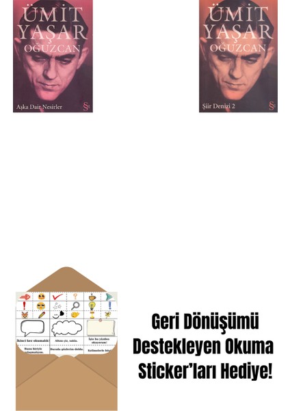 Aşka Dair Nesirler + Şiir Denizi 2 + Okuma Sticker'ları