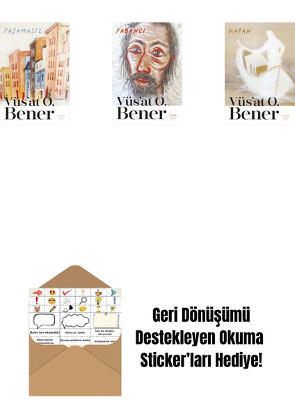 Yaşamasız + Yabancı + Kapan + Okuma Sticker'ları