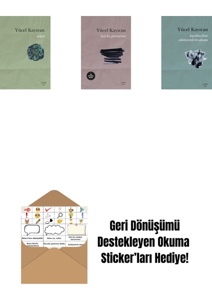 Çalgın + Beni Hiç Göremezsin + Hayaline Firar Edemeyenlerin Afsunu + Okuma Sticker'ları