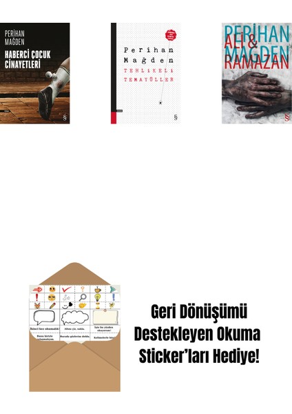 Haberci Çocuk Cinayetleri + Tehlikeli Temayüller + Ali And Ramazan + Okuma Sticker'ları
