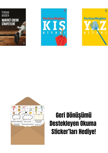 Haberci Çocuk Cinayetleri + Kış Kitabı + Yaz Kitabı + Okuma Sticker'ları