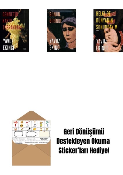 Cennetin Kayıp Toprakları + Günün Birinde + Belki De Dünyanın Sonundayım (Ciltli) + Okuma Sticker'ları