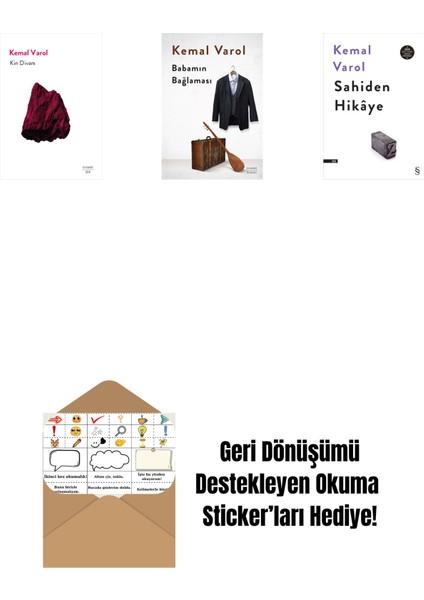 Kin Divanı + Babamın Bağlaması (Ciltli) + Sahiden Hikâye + Okuma Sticker'ları