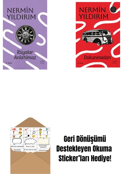 Rüyalar Anlatılmaz (Ciltli) + Dokunmadan + Okuma Sticker'ları