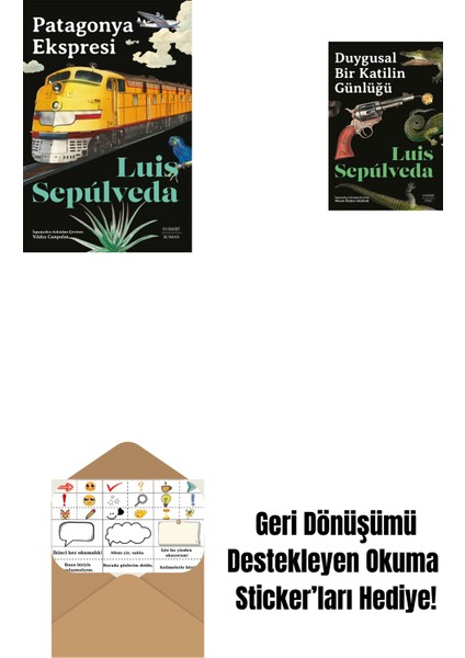 Patagonya Ekspresi + Duygusal Bir Katilin Günlüğü + Okuma Sticker'ları