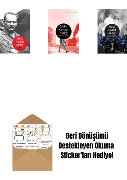 Melih Cevdet Anday - Bütün Şiirleri + Barem Kanunu + Gizli Emir (Ciltli) + Okuma Sticker'ları