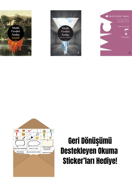 Aylaklar (Ciltli) + Isa’nın Güncesi (Ciltli) + Suçumuz Edebiyat + Okuma Sticker'ları