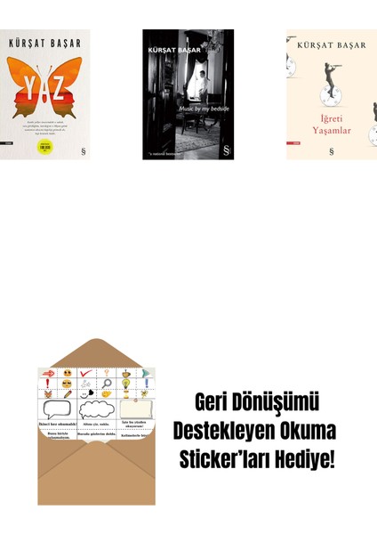 Yaz + Music By My Bedside + Iğreti Yaşamlar + Okuma Sticker'ları