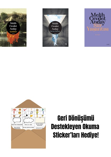 Aylaklar (Ciltli) + Isa’nın Güncesi (Ciltli) + Şiir Yaşantısı - Şiir Yazıları + Okuma Sticker'ları