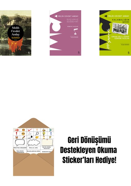 Aylaklar (Ciltli) + Suçumuz Edebiyat + Kalabalığın Şiiri + Okuma Sticker'ları