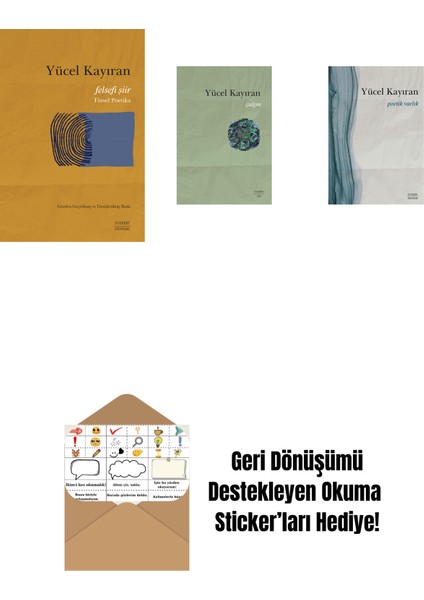 Felsefi Şiir - Tinsel Poetika + Çalgın + Poetik Varlık + Okuma Sticker'ları
