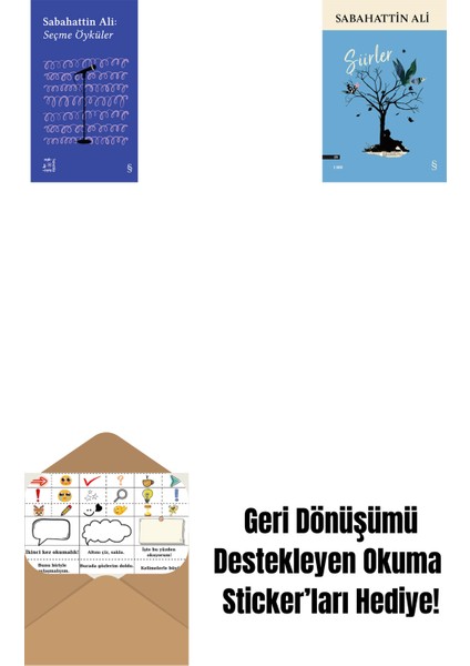 Everest Açıkhava 1 - Sabahattin Ali Seçme Öyküler + Şiirler + Okuma Sticker'ları