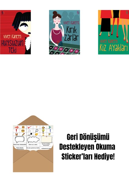 Huysuzun Teki + Kırık Zarlar + Kız Ayakları + Okuma Sticker'ları