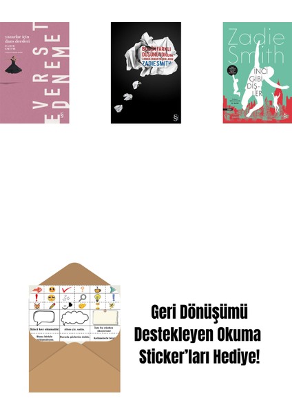 Yazarlar Için Dans Dersleri + Bugün Farklı Düşünüyorum + Inci Gibi Dişler + Okuma Sticker'ları