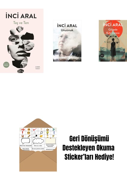 Taş ve Ten + Unutmak + Gölgede Kırk Derece + Okuma Sticker'ları
