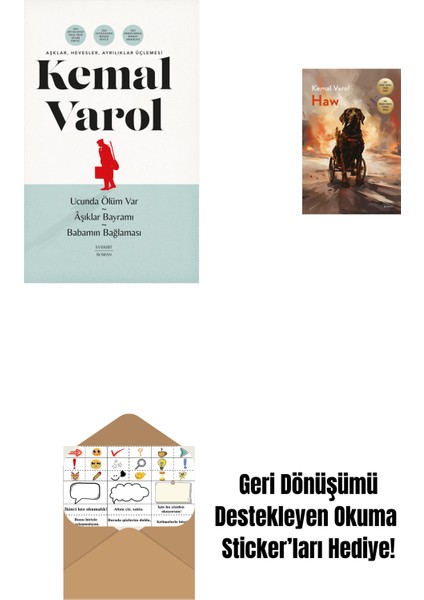 Aşklar, Hevesler, Ayrılıklar Üçlemesi (Ciltli) + Haw + Okuma Sticker'ları