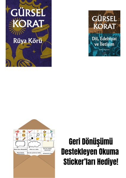 Rüya Körü + Dil, Edebiyat ve Iletişim + Okuma Sticker'ları
