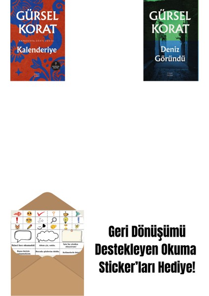 Kalenderiye + Deniz Göründü + Okuma Sticker'ları
