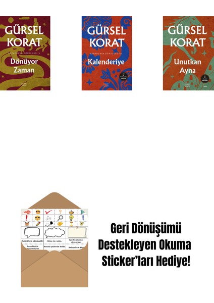 Dönüyor Zaman + Kalenderiye + Unutkan Ayna + Okuma Sticker'ları