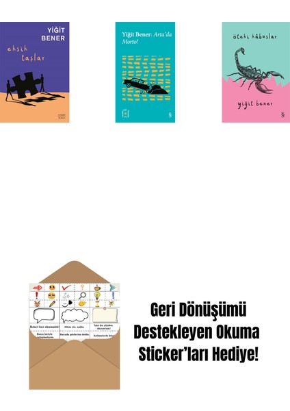 Eksik Taşlar + Everest Açıkhava 32 - Arta’da Morto! + Öteki Kabuslar + Okuma Sticker'ları